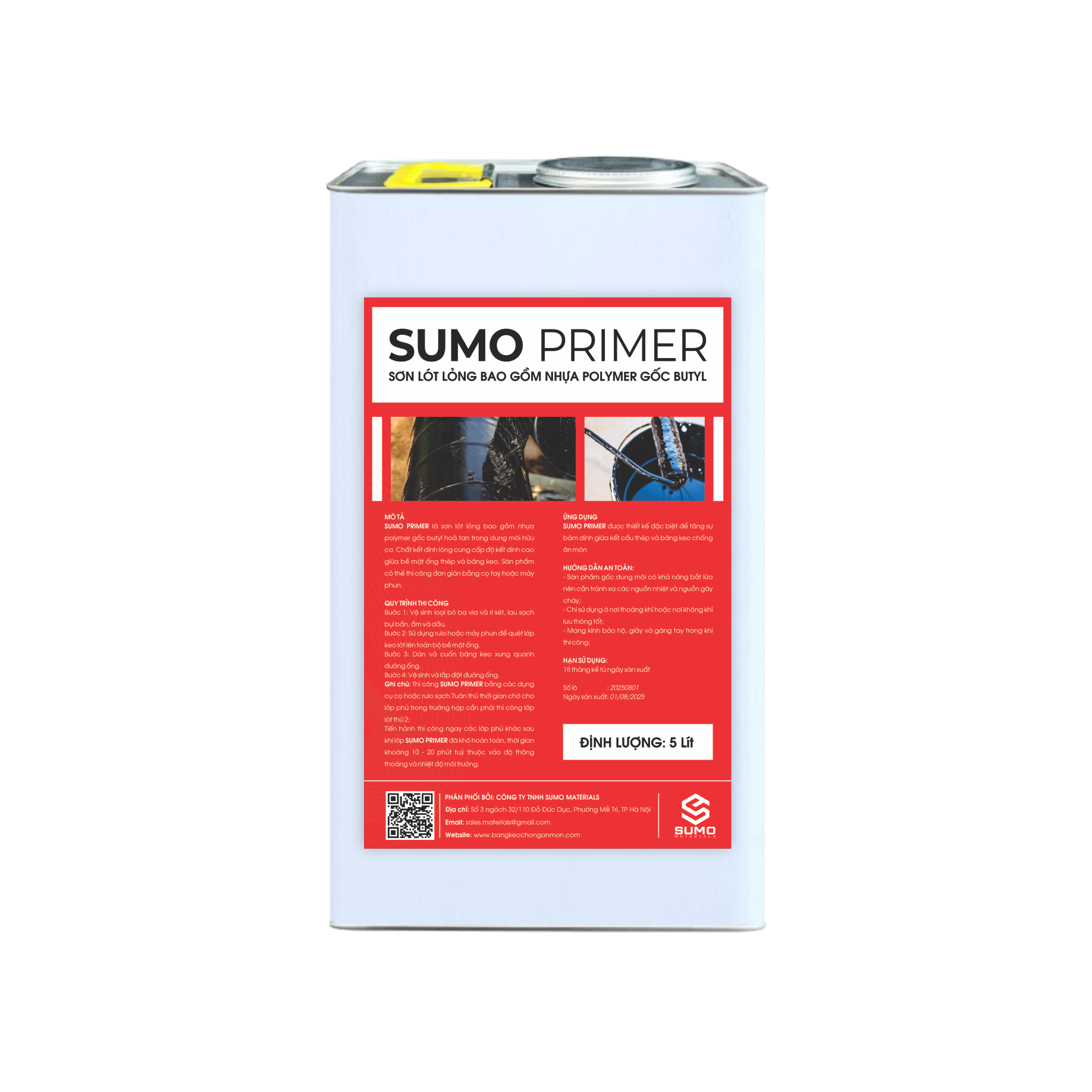 SUMO PRIMER KEO LÓT CHO BĂNG QUẤN CHỐNG ĂN MÒN